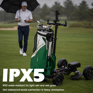 3-in-1 Golf Scooter Cart With Lithium Battery Remote Control Single Seat <b>Foldable</b> Mini Push <b>Trolley</b> 1388 <b>Foldable</b> Design Compact - Product Image 3
