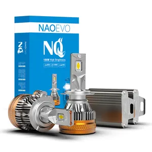 NAO EVO Wholesaler 180w 90w NQ H1 H3 Car Led Headlight 9005 9006 Auto Headlamp 21600lm Faros Luces H11 H7 Focos Luz Led H4 Bulb