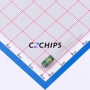 Condensador Electrolítico de Aluminio de Orificio Pasante CD288H1HM4R7C70T, Componente de Orificio Pasante (THT), D4xL7mm 4.7uF 20% 50V 4mm - Product Image 2