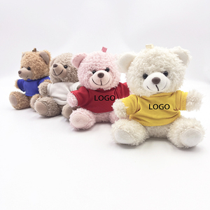 Regalo de promoción Logotipo personalizado Impresión en camiseta Mini Animal oso de peluche Llavero de oso de peluche - Product Image 2