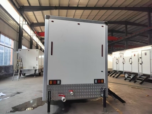 VIP 4 Trạm di động sang trọng Trailer cao cấp di động ngoài trời nhà vệ sinh với vòi hoa sen và nhà vệ sinh cho công viên - Product Image 4