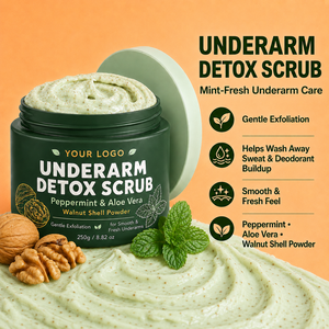 Exfoliante diario unisex para axilas, elimina la pigmentación, suaviza la piel, exfoliante iluminador para axilas, 250g, gran capacidad, exfoliante corporal - Product Image 6