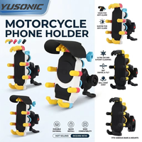 Nouveau support de téléphone de voiture YS, mignon, coloré, de luxe, support de téléphone de moto antichoc pour voiture