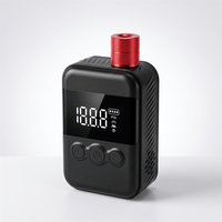 Compresseur d'air portable CE pour vélo, gonfleur automatique de pneus 130 PSI, mini pompe avec valve Schrader Presta pour vélo