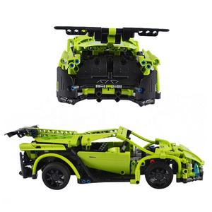 Cada briques enfant Simulation vert sport voiture bricolage assemblé bloc construction jouets <span class=keywords><strong>RC</strong></span> voiture Technic jouets C51007W - Product Image 4