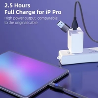 Kabel USB pengisi daya ponsel warna-warni, kabel Data USB Tipe C magnetik USB mikro Tipe C dalam 1 PD 100W 60W 6 in 1