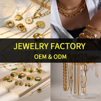 Collar, Pendientes, Pulsera y Anillo de Acero Inoxidable Personalizados, Joyería para Hombre y Mujer, Chapado en Oro, Joyería Personalizada OEM/ODM