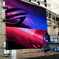 Écran LED d'intérieur RAYBO IP65 P2.97 HD, Mur vidéo portable, Solution complète pour écran de fond de scène de centre commercial
