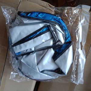 Parasol para Parabrisas Delantero de Coche, Personalizado al por Mayor, MOQ 150X70CM, Doble Círculo, <span class=keywords><strong>Tela</strong></span> de Poliéster con Revestimiento Plateado - Product Image 6