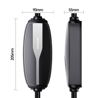 RUIVANDA Neues tragbares EV-Ladegerät Typ 1/2 7KW 32A IP67 OCPP 1.6j 2,4-Zoll-LCD-CEE-Stecker 5M Kabel Elektro fahrzeug