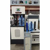 Máquina Sopladora de Botellas de Agua PET de 5 Galones Semiautomática, Motor PLC, Máquina de Moldeo por Soplado por Estiramiento, Componentes AirTac, Precio