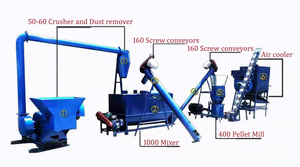 High Speed Stainless Steel Automatic Animal <strong>Cattle</strong> <strong>Feed</strong> Mill Machine 220V High Capacity Horizontal <strong>Mixer</strong> Grinder - Product Image 4