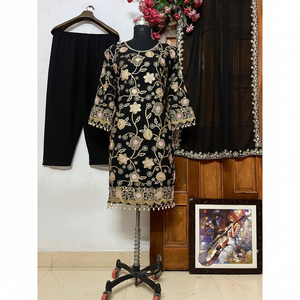 Top Bottom y Dupatta Set de fiesta para mujer de diseñador - Product Image 1