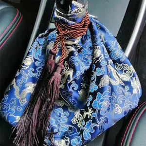Car <b>Gear</b> <b>Knob</b> Cover Universal Linen Japanese Style With Tassel For Manual Transmission Cars - Product Image 4