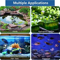 Barre de bulle d'air avec cylindre en pierre, diffuseur à bulles pour Aquarium, barre de dégagement pour poissons mur