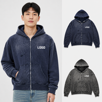Sweat-shirt à capuche surdimensionné pour homme avec impression de logo personnalisé, sweat-shirt en molleton français épais avec broderie, poche et cordon de serrage