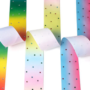 Ruban de diamant imprimé strass 38mm sur mesure pour nœuds de cheveux - Product Image 4