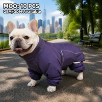 Veste d'extérieur pour chien 2026, imperméable en nylon, avec doublure matelassée, protection intégrale, prix usine