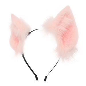 Bando mewah telinga kucing hewan bahan nyaman gaya baru bando telinga rubah Anime bando rambut gadis telinga kucing seksi modis - Product Image 6