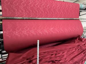 Chất Lượng Cao Khách Sạn In Màu Rắn Emboss Sọc Bộ Đồ Giường Vải 100% Polyester Rắn Emboss Sọc Vải - Product Image 6