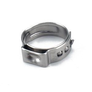 Abrazadera de manguera PEX de acero inoxidable de 17.5 mm de una sola oreja para reparación de conexiones de tuberías - Product Image 3