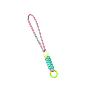 שרוך מחזיק מפתחות רב תכליתי עם לוגו צבע מותאם אישית חסימת מחזיקי מפתחות קלועים אבזמי מתכת ניתנים להסרה