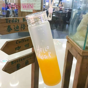 Muestras Gratis personalizada 480ml botella de agua botella de Canadá Venta caliente de vidrio de lujo botellas de agua <span class=keywords><strong>para</strong></span> los niños - Product Image 2