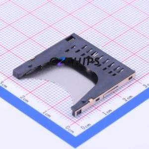 SD-106S SD Card / Memory Card Connector SMD Connector Self-Return Type Standard SD Card Card Holder 2.8mm - Product Image 2