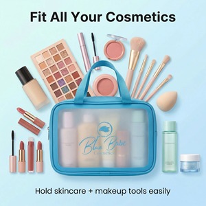 Hot Selling Multi-color PU Makeup <b>Bag</b> Printed Logo Waterproof Cosmetic <b>Bag</b> for Women Portable Travel <b>Toiletry</b> <b>Bag</b> - Product Image 2