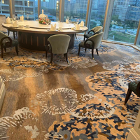 Tapis de luxe en laine imprimé en nylon résistant au feu Axminster pour hôtel, casino, salle de bal et banquet