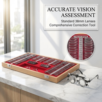 Optometry Equipment Best Selling 266 Pcs Metal Rim Trial Lens Set
