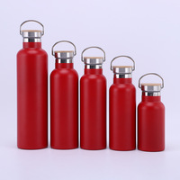 Vente en gros en acier inoxydable 304 Thermos isolé bouteille d'eau réutilisable avec couvercle flexible étanche accessoire de voyage à boire directement