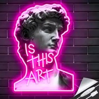 Fleurs au néon imprimées UV Anime personnalisées s'effondrent Pop Art pour votre idée de décoration murale enseigne au néon à LED