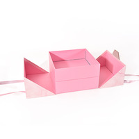 Dossiers portables personnalisés en carton ondulé, emballage recyclable, cadeau souvenir, pelliculage mat, revêtement UV, gaufrage personnalisé
