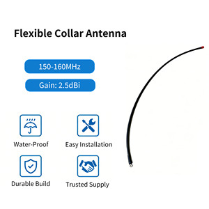 Antenne de collier Huahong C-150BS <span class=keywords><strong>150</strong></span>-160 MHz VHF pour chien de chasse, flexible, gain de 2,5 dBi, remplacement pour traceur GPS - Product Image 2