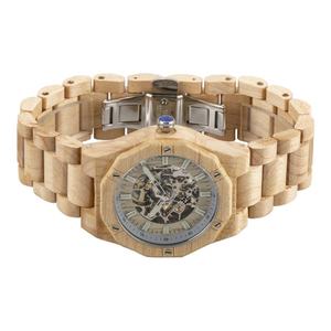 Reloj de Madera de Fábrica con Hebilla de Mariposa, Mecánico, Resistente al Agua 3ATM, Reloj de Madera Ecológico para Hombre, Relojes de Cuarzo - Product Image 3