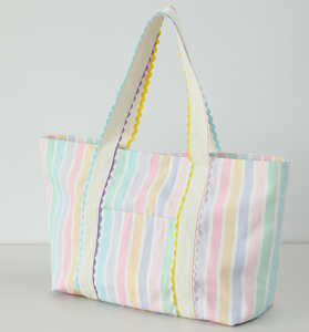 Sac fourre-tout en toile recyclée, très tendance, avec broderie décorative, portable, fermeture en polyester, idéal pour le shopping et les voyages. - Product Image 4