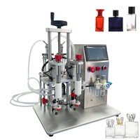 Machine de remplissage de liquide semi-automatique à 2 têtes, machine de remplissage de parfum pneumatique de bureau, machine de remplissage de bouteilles de liquide pour animaux de compagnie