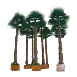 Các Loại Nhân Tạo Cây Cọ, Giá Bán Buôn Trang Trí Nội Thất 2 M 2 Meter Thường Xanh Lá Nhân Tạo Washingtonia Robustafan Cây Cọ - Product Image 4