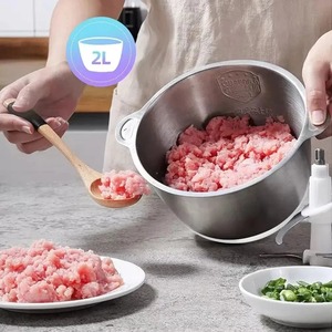 New Electric Meat Grinder Stainless Steel Food Processor Chopper Kitchen Utensils Vegetable and Fruit Chopper Household Grinder - Product Image 6