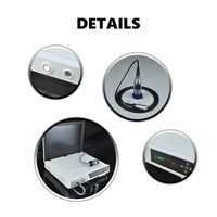 Sistema de Cámara de Endoscopia Médica Portátil IKEDA YKD-9101 Eléctrico 1080P con Componentes de Plástico y Metal, Monitor Integrado de 19 Pulgadas, 80W