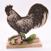 GY BSCI Décoration de fête, Artisanat en bois, Vente chaude, Cadeau personnalisé, Poussin de Pâques en bois, Décoration d'intérieur, Europe, OEM ODM, Animal