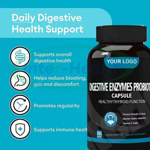OEM Super Digestivo Enzimas Probióticos Apoya Nutrientes Absorción Salud Intestinal Enzimas Digestivas Cápsulas - Product Image 2