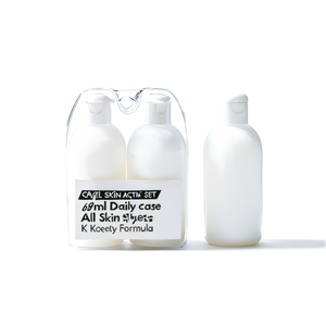 Ensemble de soins de la peau pour les voyages, flacons de 60 ml avec étui pour une utilisation quotidienne, tous types de peau, formule K Beauty - Product Image 2