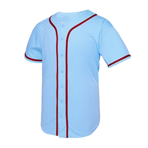 Maillots de baseball personnalisés en gros à faible MOQ, maillots vintage, maillots tendance pour les labels de streetwear américains en gros - Product Image 1