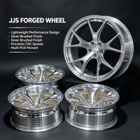 Jantes forgées monobloc 18 19 20 21 22 pouces à rayons multiples, finition usinée argentée, en aluminium 6061-T6, compatibles BMW Audi Mercedes Tesla