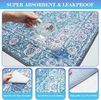 Lot de 2 tapis absorbants pour chien, imperméables, épais, lavables, réutilisables et antidérapants