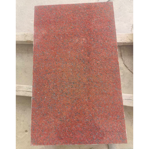 Loseta de Granito Rojo Indio Natural Pulido de Primera Calidad, Corte a Medida, Garantía de 1 Año para Uso en Exteriores, Diseño Gráfico - Product Image 1