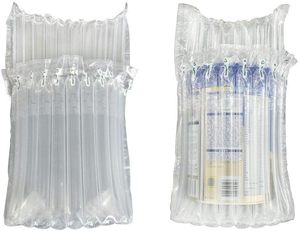 Sacs d'emballage gonflables à colonnes d'air pour pots en verre, film protecteur PE&PA recyclable, résistant aux chocs - Product Image 1