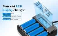 Chargeur de batterie LCD USB 4 emplacements HWD HD-8992A avec démarrage à zéro tension, entrée Type-C, universel pour batteries rechargeables Li-Ion/NiMH/AA/AAA